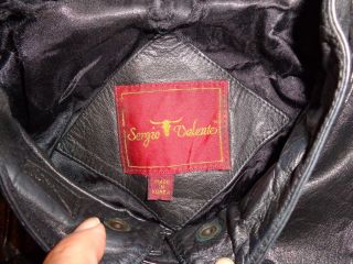 vintage Sergio Valente zipper quilted padded motorcycle riding leather jacket 6
