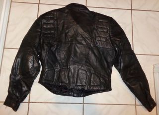vintage Sergio Valente zipper quilted padded motorcycle riding leather jacket 8