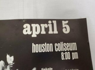 Vintage The Doors April 5 1969 Handbill Houston Coliseum Show Cancelled 4