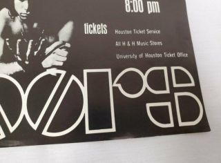 Vintage The Doors April 5 1969 Handbill Houston Coliseum Show Cancelled 5