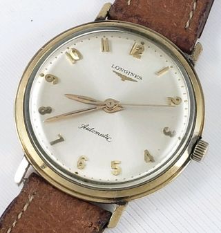 Rare Vintage Mens Longines Automatic 10k GF Cal 340 Swiss Watch - repair 4