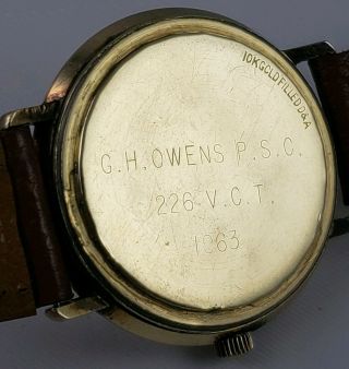 Rare Vintage Mens Longines Automatic 10k GF Cal 340 Swiss Watch - repair 8