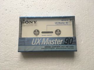 Sony Ux Master 90 Vintage Audio Cassette Blank Tape Made In Japan Type Ii