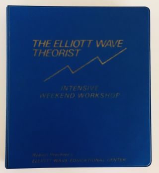 1987 Elliott Wave Theorist Stock Market Wall Street Course Binder,  Bonus Rare