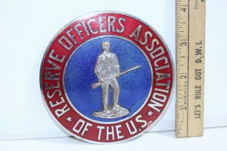 1920 ' s Car Badge Reserve Officers Association of the US Vintage Minuteman Topper 2