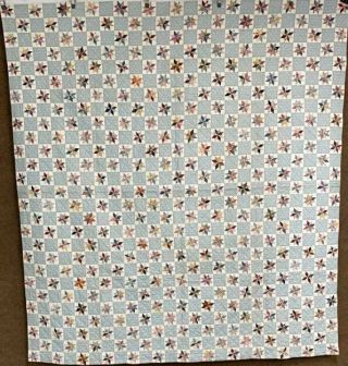 Small Scale Vintage Tiny Stars Quilt 675 Squares 90 X 82