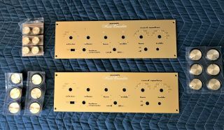 Vintage Pair Marantz Model One Consolette Faceplate And Knobs Set