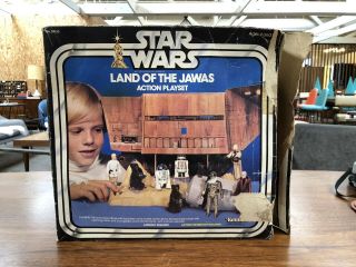 Vintage Star Wars Land Of The Jawas Action Playset W/box