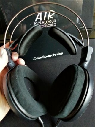Audio - Technica Ath - Ad2000 Headband Headphones - Black - Rare Non - X Version