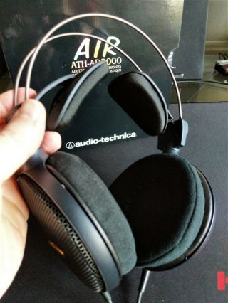 Audio - Technica ATH - AD2000 Headband Headphones - Black - RARE non - x version 2