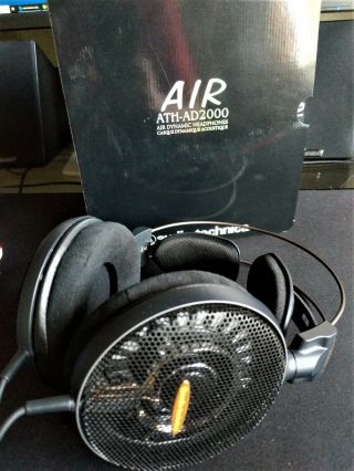 Audio - Technica ATH - AD2000 Headband Headphones - Black - RARE non - x version 5