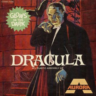 Vintage 1969 Aurora Dracula Glow In The Dark Unassembled