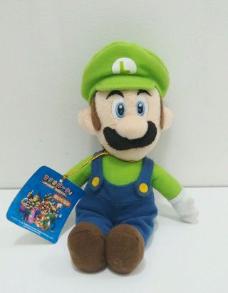 Rare Luigi Mario Legit Mario Party 5 Sanei 2003 Hudson Mwt Tag 8 " Plush