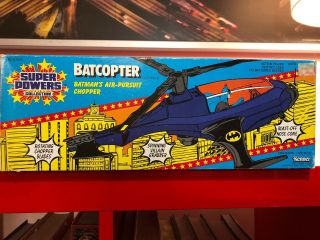 Dc Powers Batcopter Mib Vintage Kenner 1985