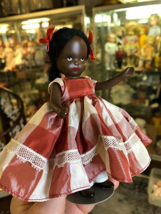 Vintage Black Americana Nancy Ann Storybook Doll Topsy Bisque Cond.