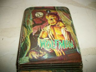 Vintage Monster Wallet Wolf Man/Creature with 2 Cards 3
