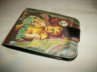 Vintage Monster Wallet Wolf Man/Creature with 2 Cards 9