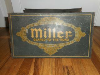 Vintage Miller Tires Metal Gas Station Adveritsing Tire Display Rack Holder