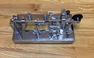 Vintage Vibroplex Chrome Bug / Telegraph Key Serial Number 112541