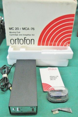 Vintage Ortofon Mc 20/ Mca - 76 Moving Coil Cartridge And Amplifier Kit
