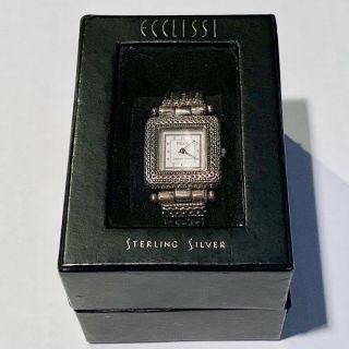Vintage Ecclissi Sterling Silver Watch W/ Case