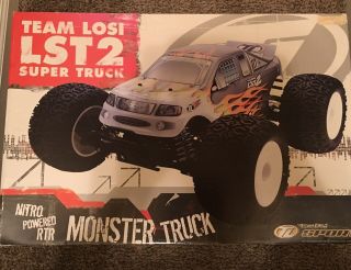 Team Losi Lst2 Nitro - Powered 1/8th Monster Truck.  New/mint,  Vintage.