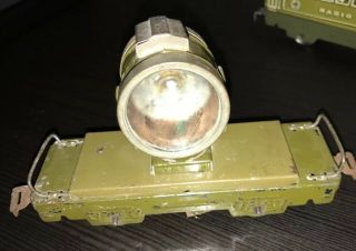 Vintage Marx Army Supply Search / Spot Light Car