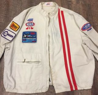 Vintage Racing Jacket With Patches Nhra Nationals 1979 Champion Drag Racing