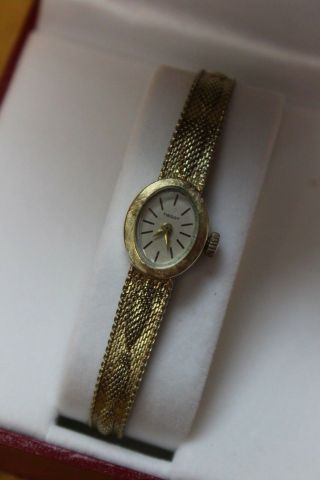 Vintage Tissot 14k Solid Yellow Gold Ladies Wrist Watch 17 Jewels 16 Grams