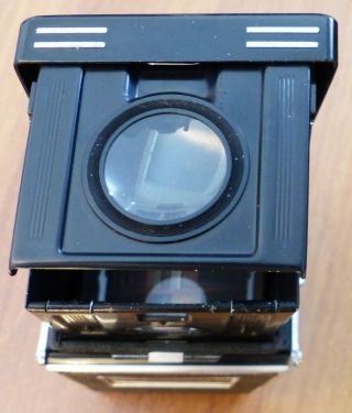 Vintage Rolleiflex Camera with Zeiss Tessar 3.  5/75mm Lens and Box 6