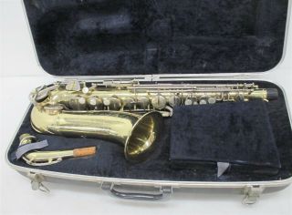 Conn Usa Vintage Student Alto Saxophone Sn E12686 W/ Buescher Mp & Case