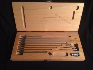 Scherr Tumico 1.  5 - 12.  5” Inside Micrometer Set W Case Vintage