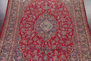 VINTAGE Traditional Floral Kashmar RED Area Rug Hand - Knotted Living Room 8 ' x12 ' 4