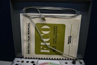 VINTAGE EICO 667 DYNAMIC CONDUCTANCE TUBE & TRANSISTOR TESTER WITH MANUALS 3