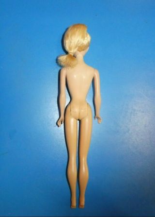 Vintage Blonde Ponytail Barbie 3/4 Transitional with Nipples & Chubby Face 4
