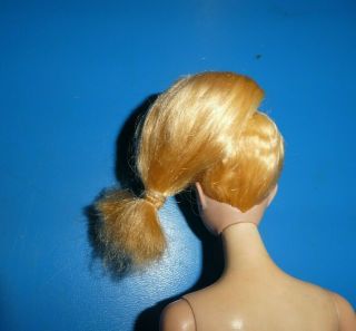 Vintage Blonde Ponytail Barbie 3/4 Transitional with Nipples & Chubby Face 5