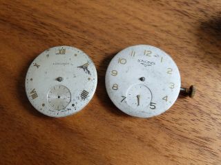 TWO Longines cal.  12.  68Z vintage watch movements with dials - 2