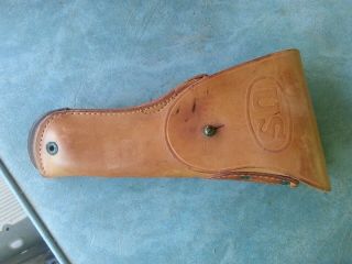 Vintage Boyt 45,  M1916 Ww2 Us Military Leather Flap Holster Colt 45 1911