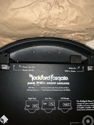 Rockford Fosgate Punch 200ix DSM Old School Rare Amp 4