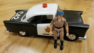Vintage Mego Chips Highway Patrol Chase Car W/sarge Vhtf