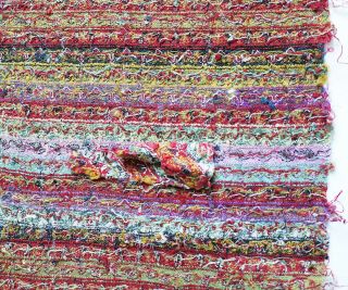 Kashmir Shawl - Striped Brocade of Multicolor Design,  Middle East 6