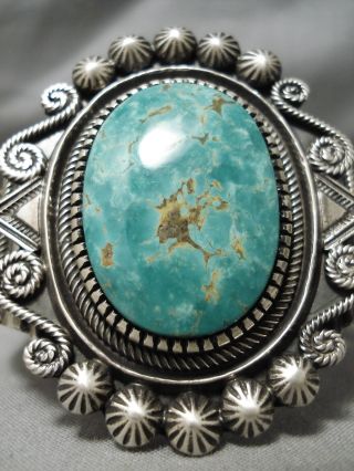 One Of Best Vintage Navajo Royston Turquoise Sterling Silver Bracelet