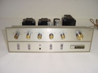 Vintage Fisher X - 100C X - 100 - C 7591 Tube Stereo Master Control Amplifier Project 2