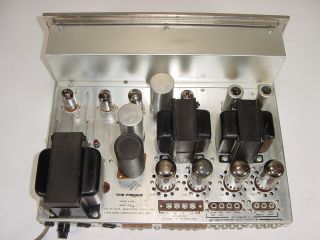 Vintage Fisher X - 100C X - 100 - C 7591 Tube Stereo Master Control Amplifier Project 6