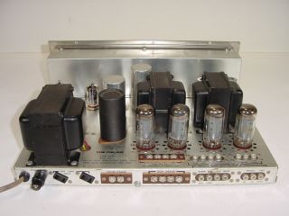 Vintage Fisher X - 100C X - 100 - C 7591 Tube Stereo Master Control Amplifier Project 7