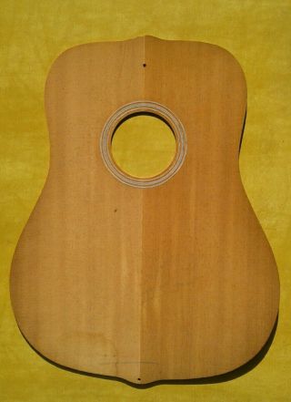Vintage Gibson Guitar Factory Spruce Acoustic Top Sanded,  Rosette Luthier Part
