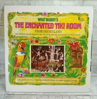Vtg 1960s Walt Disneys The Enchanted Tiki Room Disneyland Lp Vinyl Record Album