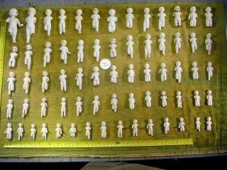 66 X Excavated Vintage Victorian Frozen Charlotte Doll 1860 Mixed Media 1 - 3.  9 "