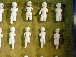 66 x excavated vintage victorian frozen charlotte doll 1860 mixed media 1 - 3.  9 