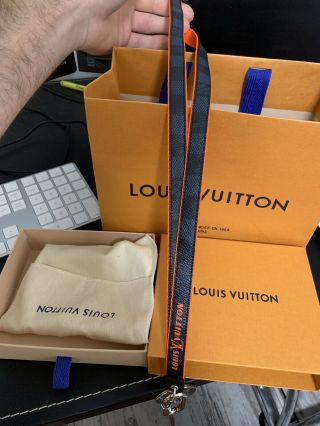 Louis Vuitton M67773 Luv Lanyard Key Holder Racing Line Rare All